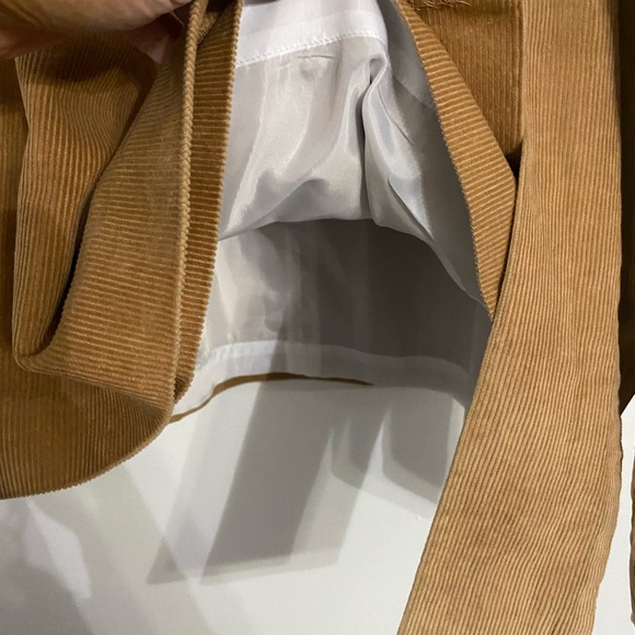 Corduroy Wrap Skirt in Camel by Lauren James Size Medium - Picture 11 of 11